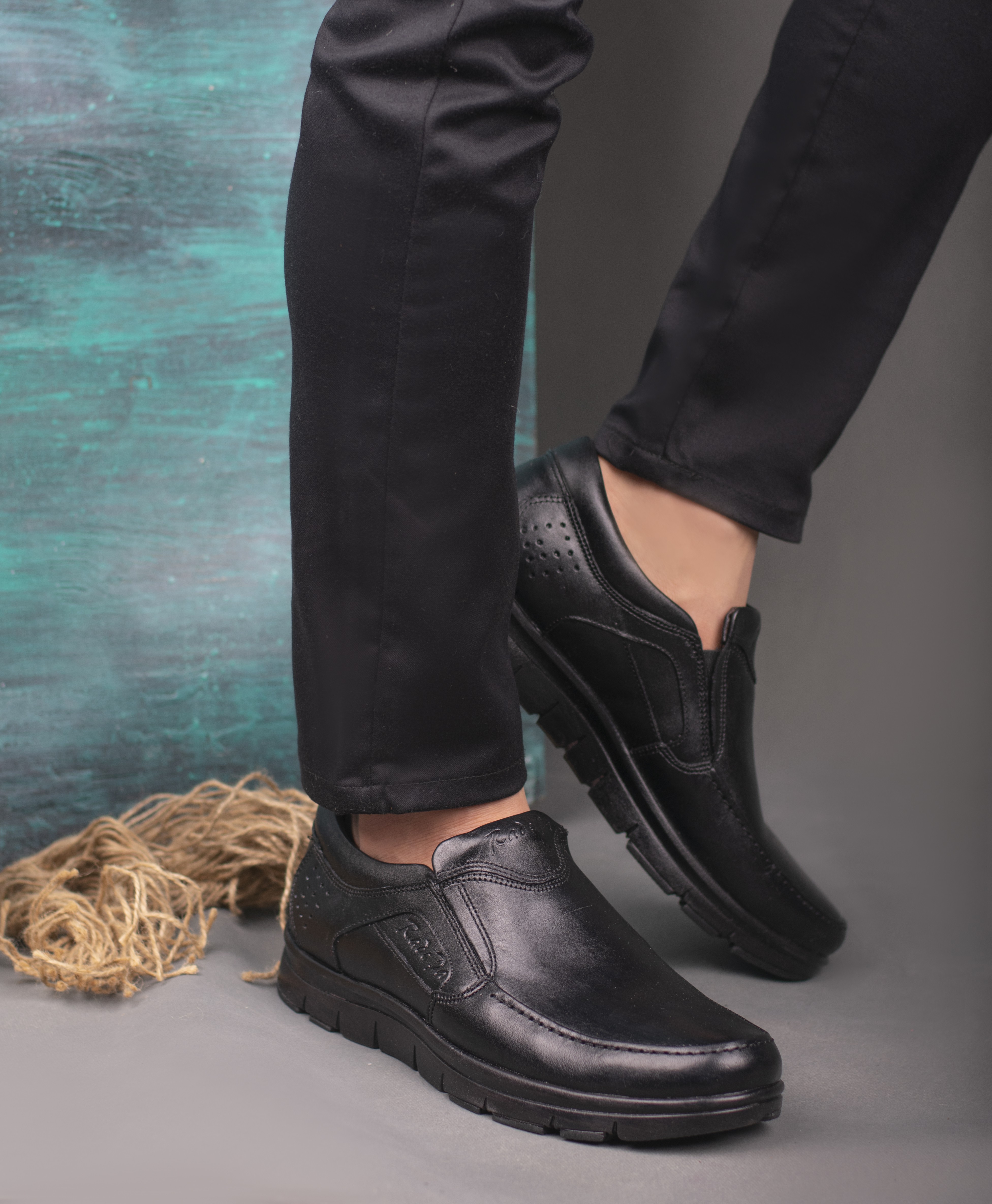 خرید آنلاین کفش مردانه چرم طبیعی تکتاپ مدل 01-442